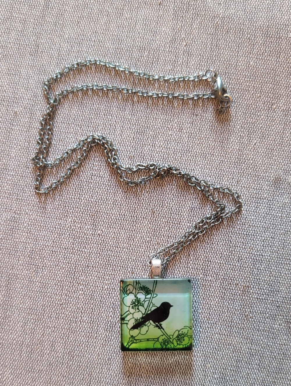 Silver Bird Pendant Necklace